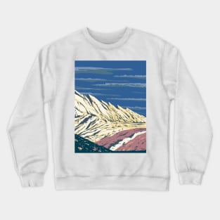 Navajo Sandstone at San Rafael Swell Eastern Utah USA WPA Art Poster Crewneck Sweatshirt